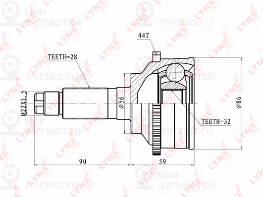 Запчасть LYNX CO5103A