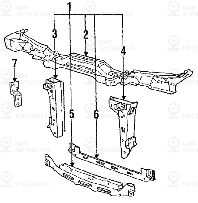 Щит передка BASIS
 BMW 41131935805