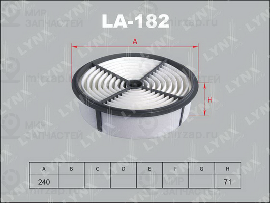 Запчасть LYNX LA182