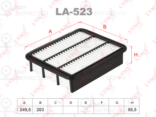 Воздушный фильтр LYNX LA523