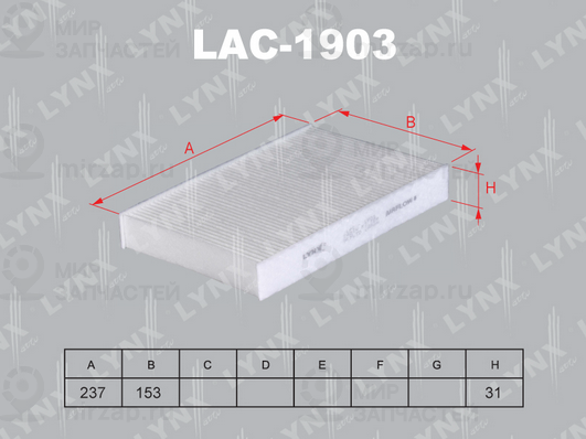 Запчасть LYNX LAC1903