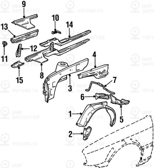 Стойка Л
 BMW 41141943223