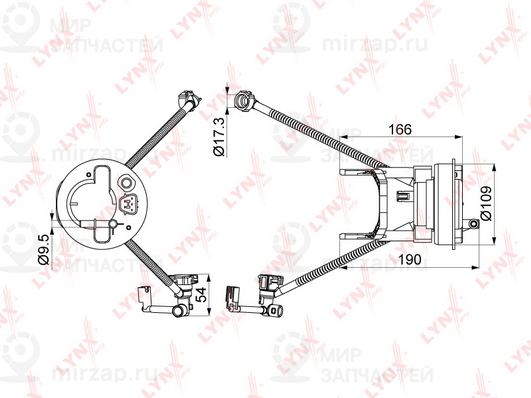 Фильтр топливный LYNX LF1001M