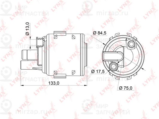 Фильтр топливный LYNX LF245M