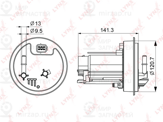 Фильтр топливный LYNX LF247M