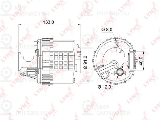 Фильтр топливный LYNX LF364M