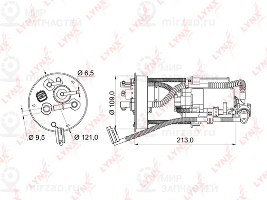 Фильтр топливный LYNX LF955M