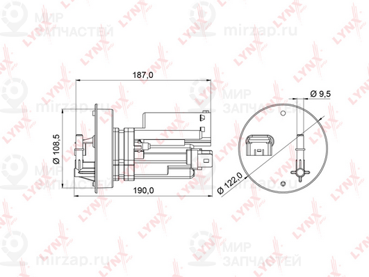 Фильтр топливный LYNX LF975M
