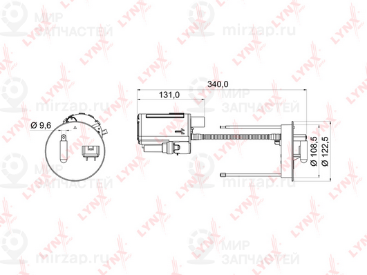 Фильтр топливный LYNX LF976M