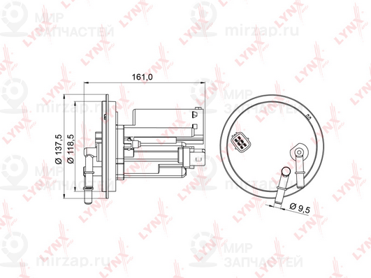 Фильтр топливный LYNX LF977M