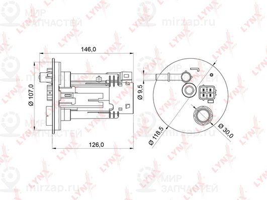Фильтр топливный LYNX LF981M