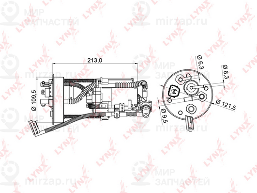 Фильтр топливный LYNX LF986M