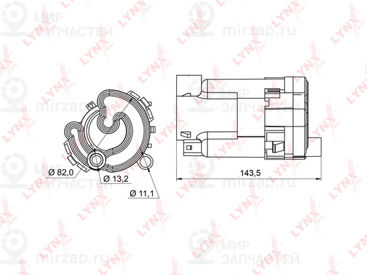 Фильтр топливный LYNX LF987M