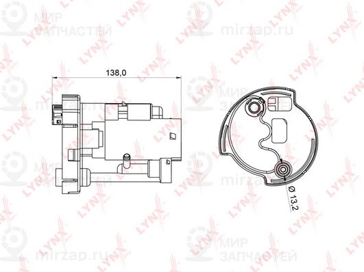 Фильтр топливный LYNX LF990M