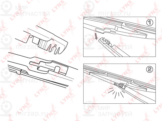 Щетка стеклоочистителя LYNX LR35T