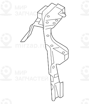Деталь полки брызговика П BASIS
 BMW 41147111070
