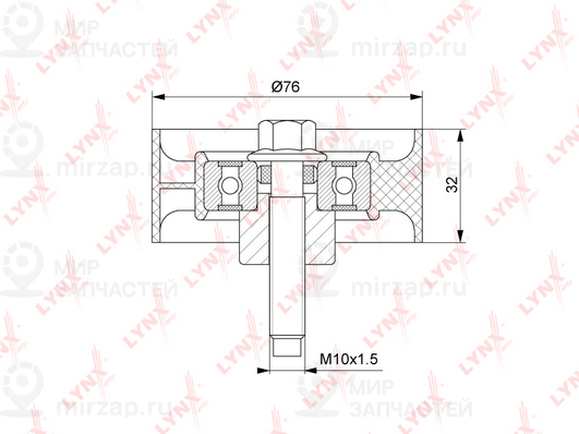 Паразитный / ведущий ролик зубчатого ремня LYNX PB3142