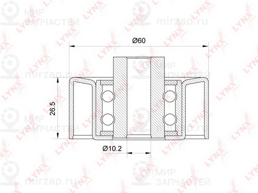 Паразитный / ведущий ролик поликлинового ремня LYNX PB7113