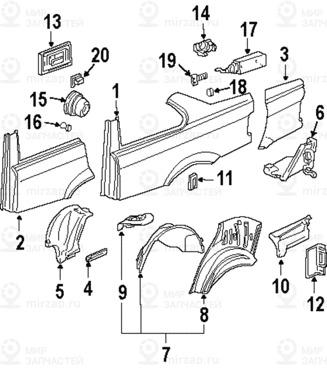 Крепление ударного демпфера П
 BMW 41148169028