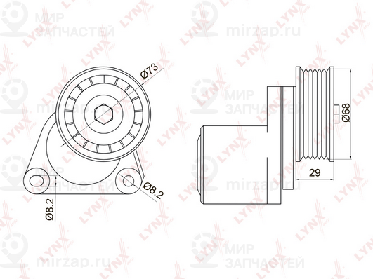 Натяжитель ремня ГРМ LYNX PT3013