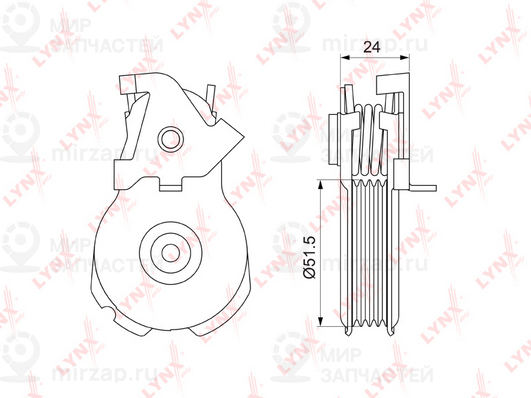 Натяжитель ремня ГРМ LYNX PT3053