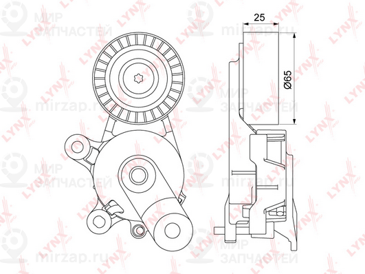 Натяжитель ремня ГРМ LYNX PT3099