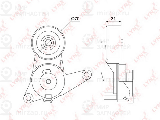 Натяжитель ремня ГРМ LYNX PT3283