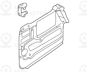 Элемент удлинения брызговика Л
 BMW 41148208921
