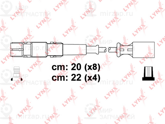 Комплект проводов зажигания LYNX SPE5322