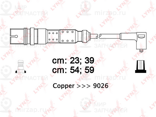 Комплект проводов зажигания LYNX SPE8013