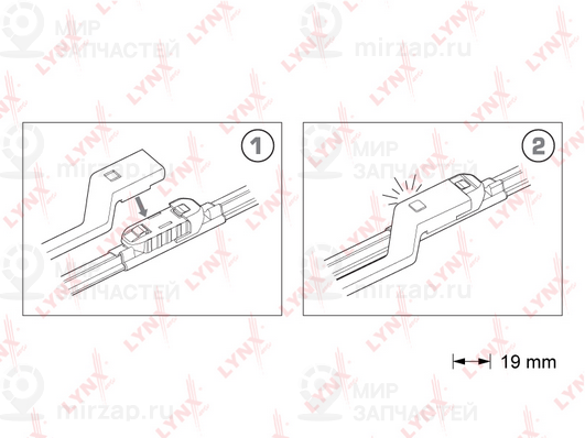 Щетка стеклоочистителя LYNX XF7373P