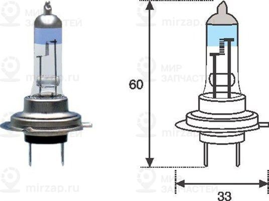 Лампа накаливания, фара дальнего света MAGNETI MARELLI 002586100000