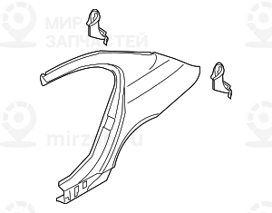 Крыло Л Зд
 BMW 41217111319