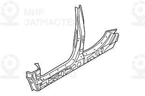 Центральная стойка с порогом Л
 BMW 41217111325