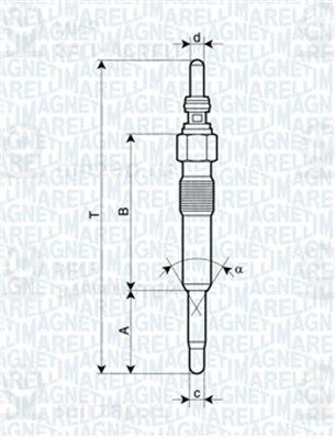 Свеча накаливания MAGNETI MARELLI 062900028304