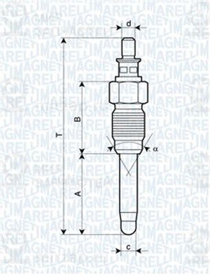 Свеча накаливания MAGNETI MARELLI 062900059304