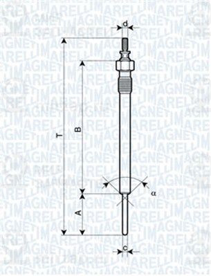 Свеча накаливания MAGNETI MARELLI 062900066304