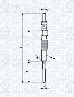 Свеча накаливания MAGNETI MARELLI 062900079304