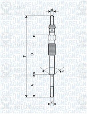 Свеча накаливания MAGNETI MARELLI 062900080304