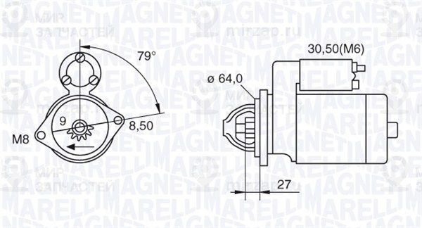 Стартер MAGNETI MARELLI 063280045010