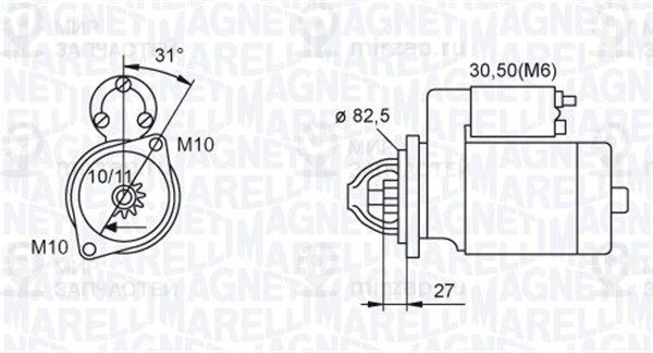 Стартер MAGNETI MARELLI 063721044010