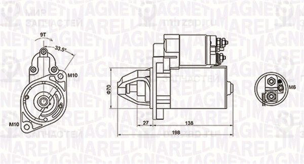 Стартер MAGNETI MARELLI 063721283010