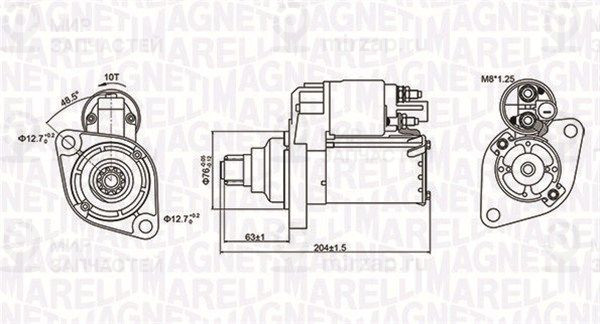Стартер MAGNETI MARELLI 063721347010