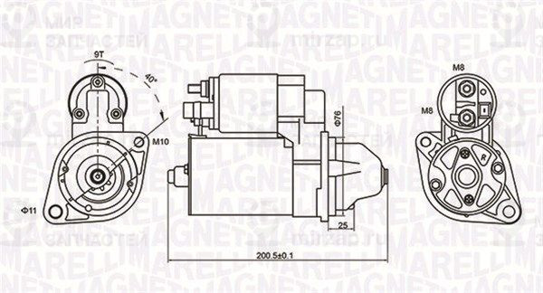 Стартер MAGNETI MARELLI 063721412010