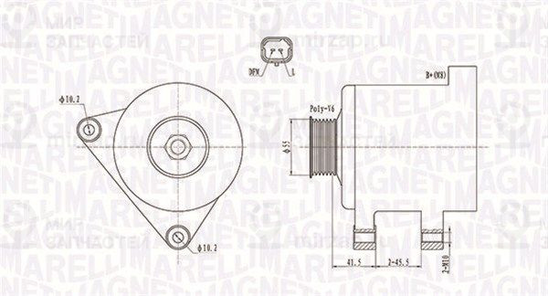 Генератор MAGNETI MARELLI 063731741010