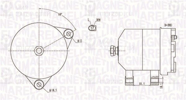 Генератор MAGNETI MARELLI 063731915010