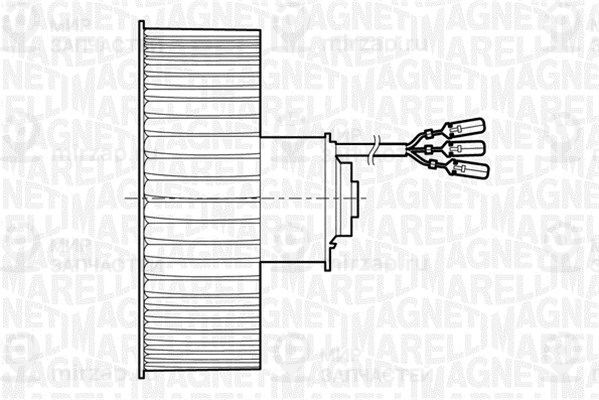 Электродвигатель, вентиляция салона MAGNETI MARELLI 069401199010