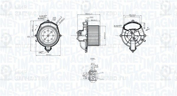 Вентилятор салона MAGNETI MARELLI 069412266010