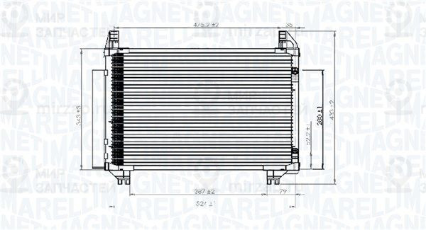 Конденсатор, кондиционер MAGNETI MARELLI 350203741000