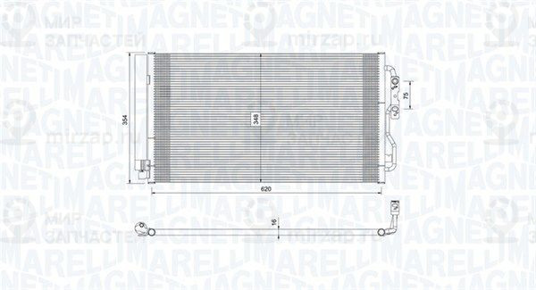 Конденсатор, кондиционер MAGNETI MARELLI 350203751000